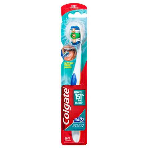 Colgate Toothbrush 360 Tongue Cleaner Soft 