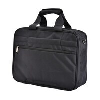 Eminent Premium Polyester Laptop Bag 17 Inch Light Weight 180&deg; Opening Business Laptop Case for Men Women on Travel Business V612 Black