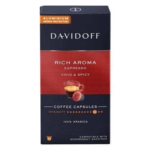 Davidoff Coffee Capsules Rich Aroma Espresso Vivid And Spicy 55g