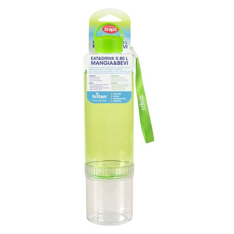 سنيبس قنينة مياه 0.5+0.25 لتر أخضر شفاف