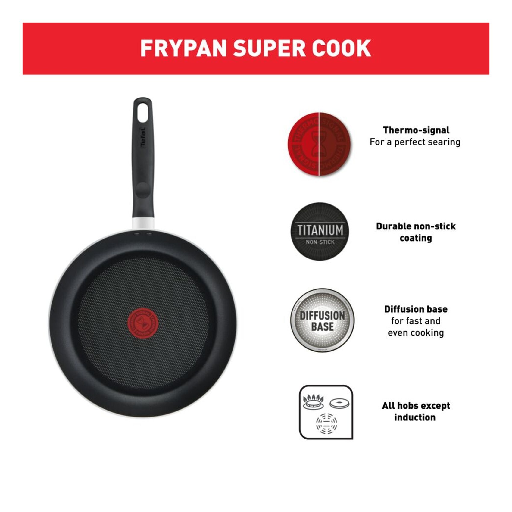 Buy Tefal G6 Super Cook Fry Pan 26cm And 24cm 2 PCS Online - Shop