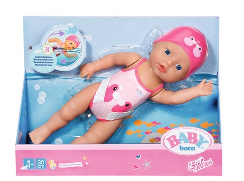 Swimming doll best sale baby born