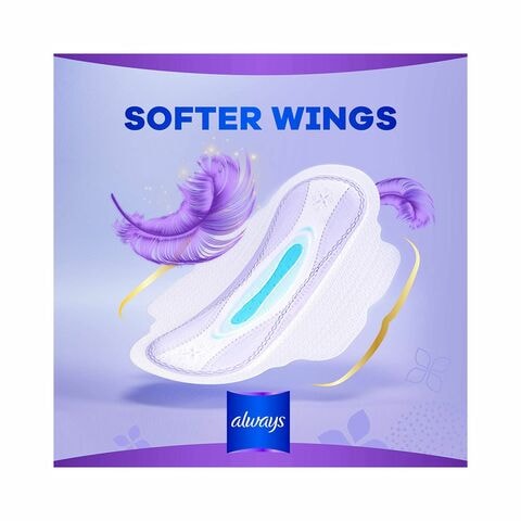 Always All in one Ultra Thin Large sanitary pads with wings 7 count