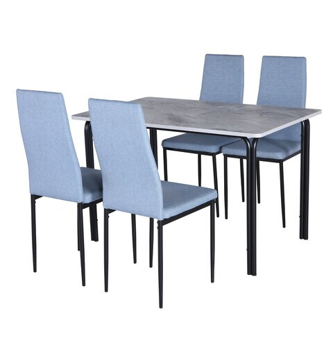 Melamine Table Top Milan Dining Table With 4 Chairs