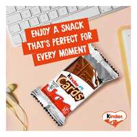 Kinder Cards Wafer Biscuits With Creamy Milk And Cocoa Filling 25.6g Pack of 5