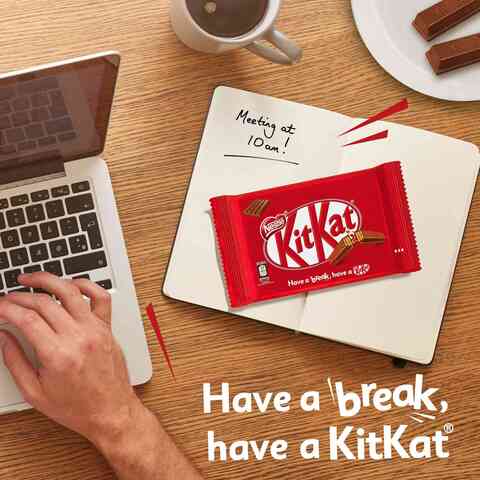 Nestle KitKat 4 Finger Milk Chococlate Wafe 35.5g Pack of 6