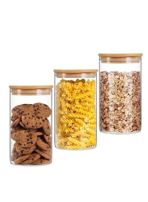 Glass store flour container