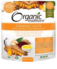 Organic Traditions Turmeric Latte With Saffron And Probiotics 150g