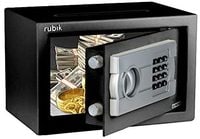 Electronic Digital Safe Box with Cash Deposit Drop-In Slot (20x31x20cm) Black