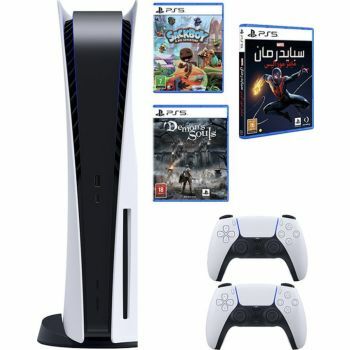 Sony Playstation 5 Console And Extra Controller Games Demon Souls, Marvel Spider Man Miles Morales, Sackboy A Big Adventure, UAE Version