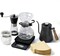 SKY-TOUCH Coffee Gift Set All in 1 Coffee Accessories Tools 7 Pcs with Portable Carry Case Stainless Gooseneck Kettle with Thermometer