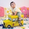 Generic Toy Playroom Storage Organizers For Girls/Boys Bins Collapsible Kids Chest Folding Box For Kids Babies Books, Toys, Clothes Storage, School Bus (Yellow)
