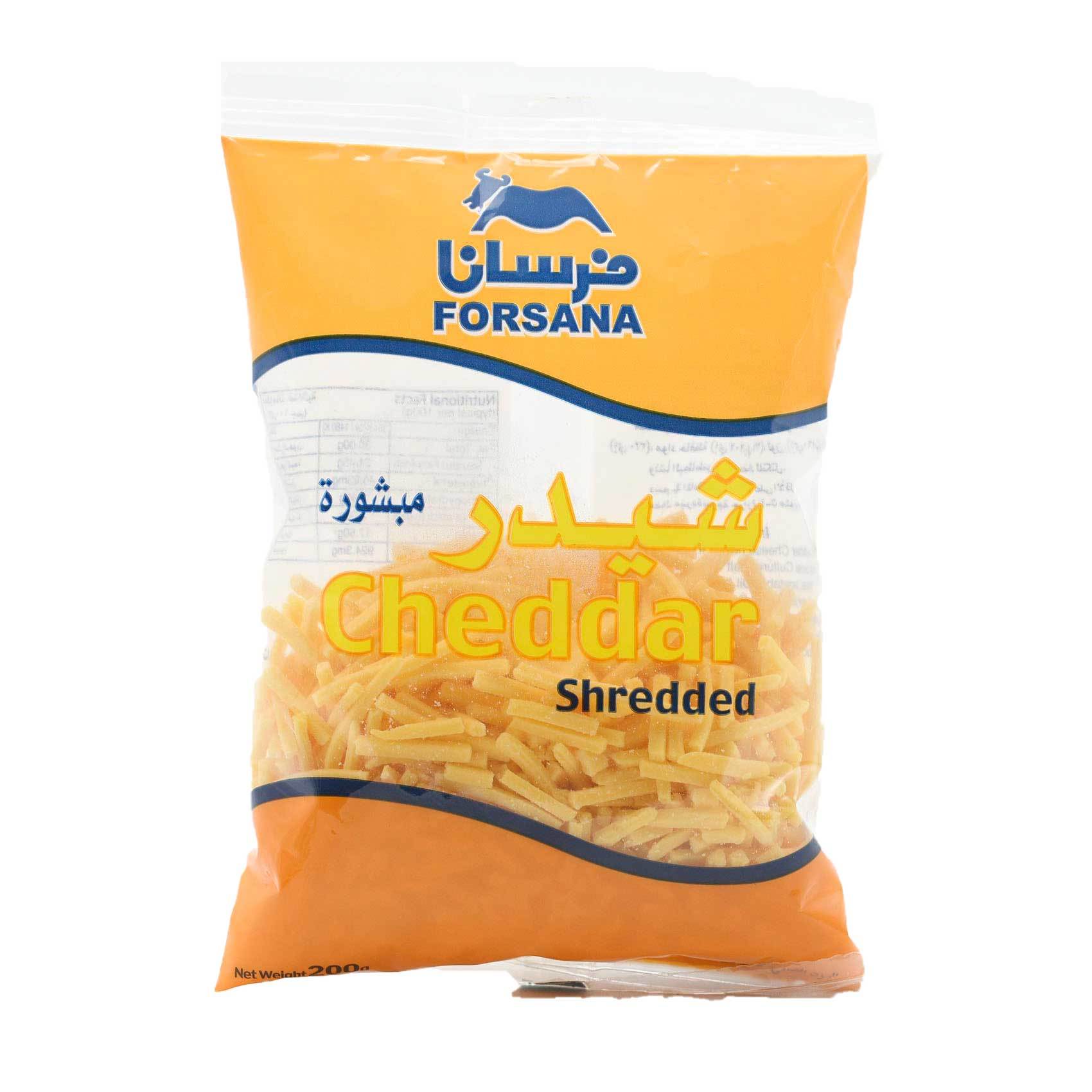 Buy Forsana Cheddar Shredded 200 G Online Shop Fresh Food On Carrefour Saudi Arabia