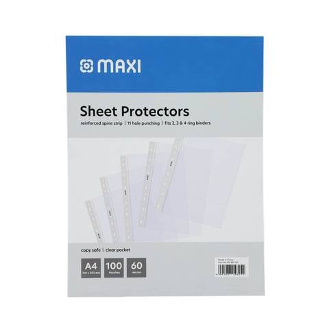 Maxi Sheet Protectors 216&times;303mm 100 Pouches