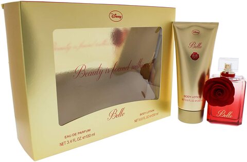 Buy Disney Belle For Kids - 2 Pc Gift Set 3.4Oz EDP Spray, 6.8Oz Body Lotion in UAE