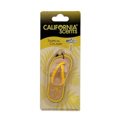 California Scents Scented Sandal Hanging Air Freshener, Tropical