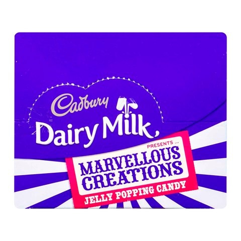 Cadbury Dairy Milk Marvelous Creations Jelly Poppin gram Candy - 38 gram - 12 Pieces