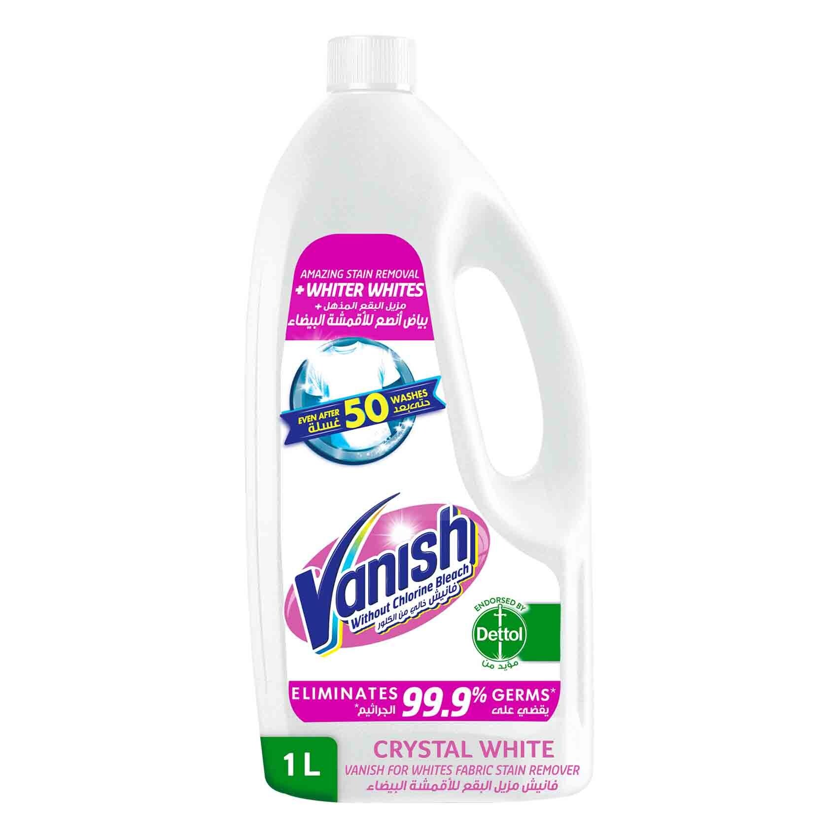 Buy Vanish Crystal White Fabric Stain Remover Liquid, 1L Online