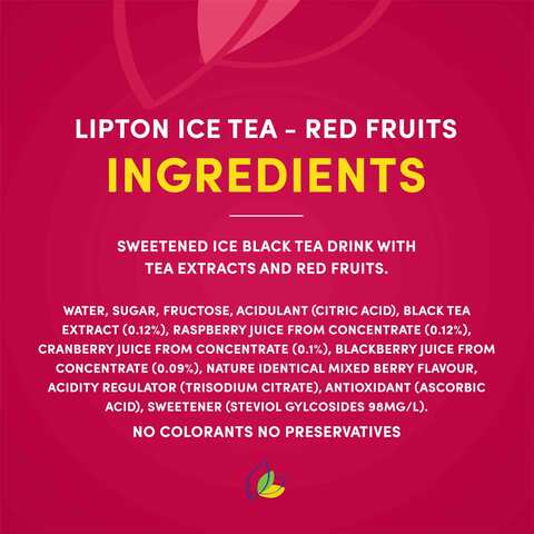 Lipton Red Fruit Ice Tea 320ml &times; 6 Pieces