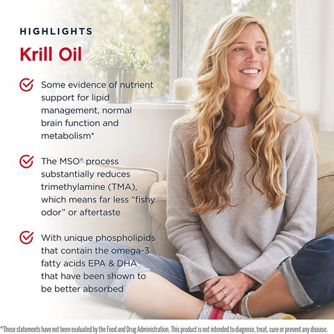 Jarrow Formulas Krill Oil - 120 Softgels - Phospholipid Omega-3 Complex With Astaxanthin - May Support Lipid Management, Brain Function &amp; Metabolism - 60 Servings