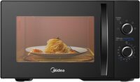 Midea 25 Liters Solo Microwave Oven With 5 Power Levels, 800W, Child-Safety-Lock, Defrost Function, 35 Minutes Timer, Fast Reheat, Pull Open Door Handle, Good for Home &amp; Office, Black, MM8P022KG-BK