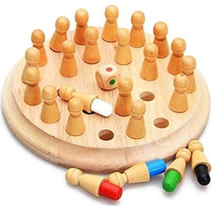 Beauenty - Wooden Memory Chess Game Preschool Educational Training Toy