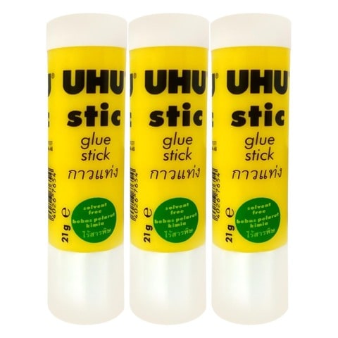 UHU Stick Glue Stick - 8.2g - Solvent Free - Mario Edition - Twin Pack