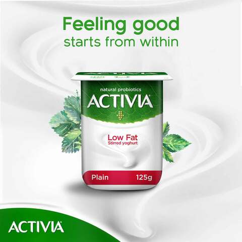 Activia Stirred Yoghurt Low Fat Plain 120g