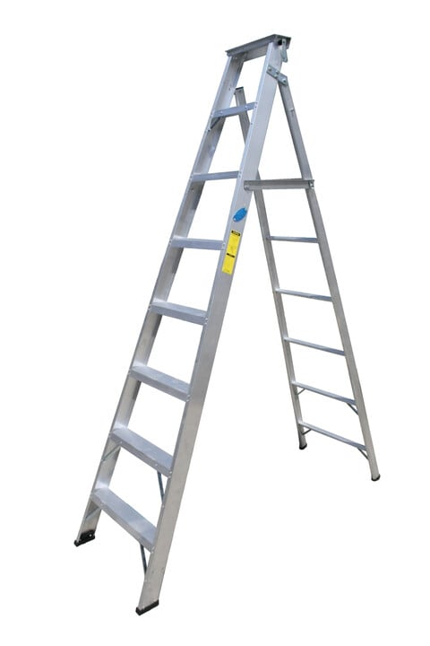 Penguin - Aluminium Two-in-One Ladder: Step 8, (2.4m - 4.4m)