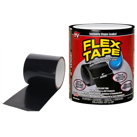 Flex Tape Black Strong Rubberized Waterproof Seal Tape AS SEEN ON TV