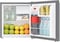Hisense 60 Liter Compact Single Door Refrigerator, Silver - RR60D4SU (Installation not Included)