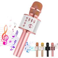 Ankuka Bluetooth Karaoke Microphone, Handheld Wireless Singing Karaoke Machine, Portable Mic Player Gifts For Christmas Birthday Home Party