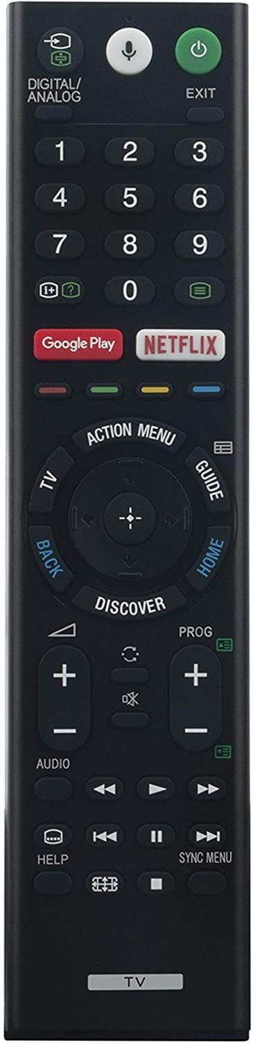 RMF-TX200P Replaced Voice Remote fit for Sony TV KD-75X9400E KD-55X9300E KD-65X9300E KD-55X8500D KD-65X9300D KD-75X9400D KD-65X8500D KD-55X9300D KD-49X7000D RMF-TX200T RMF-TX200C