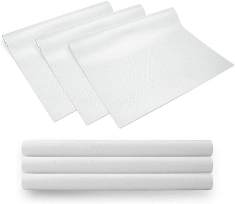 Eva Dot Textured Non-Slip Shelf Liner, White, Sold by at Home