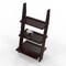 Escalera Leaning Bookcase Ladder and Room Organizer Brown