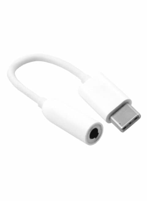 Generic Type C To 3.5mm Female Audio Jack Headphone Cable Adapter White