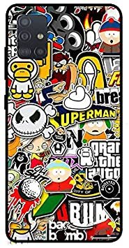 Theodor - Samsung Galaxy A71 Case Cover Superhero Tags Flexible Silicone Cover