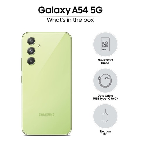 Samsung Galaxy A54 5G 128GB / 6GB RAM Dual SIM 2023 - Awesome lime