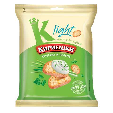 اشتري Kirieshki Light Wheat Salted Croutons Sour Milk With Herbs 80g في الامارات