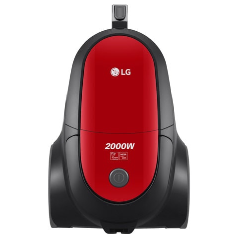 LG Dry 1.5L 2000W Bagless Vacuum Cleaner Long Lasting Suction Power, Red VC5320NNT