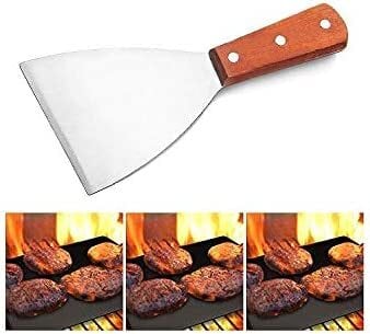 Stainless Steel Blade Grill Slant Edge Scraper Wooden Handle For Food  Service, Cleaning Supplies, Barbecue Cooking Restaurants