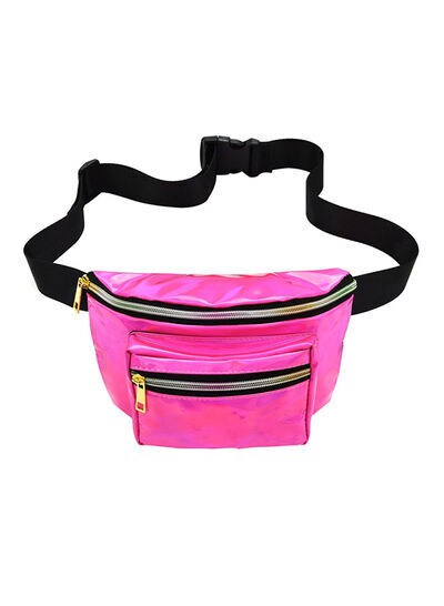 COOLBABY Fashion Genuine Leather Waist Bag Multi-pocket and Multiple Zipper Belt Bag Adjustable Belt Shopping Phone Bags
