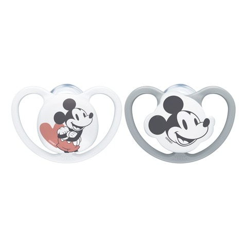 NUK 6-18 Months 2 Pack Disney “Minnie Mouse” Red & White Orthodontic  Pacifiers
