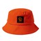 Biggdesign Moods Up Happy Bucket Hat For Women,  Cotton Wide Brim Beach and Summer Hat,  Packable Outdoor Cap, Orange Color
