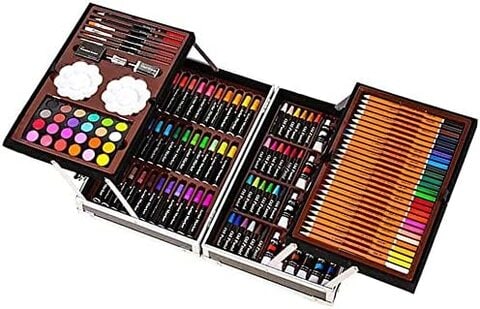 Buy Art Set 145pcs with Portable Aluminum Box, Professional Artists Drawing  Set for Kids, Teens and Adults Includeing Colored Pencils, Watercolor  Paints, Oil Pastels Online - Shop Stationery & School Supplies on