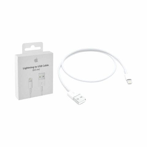 Apple Lightning To USB Cable White 0.5m