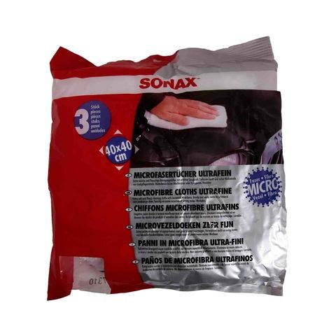 Sonax Microfibre Cloth Ultrafine 40X40 Cm 3 Pieces