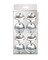 Christmas Magic Bells for Decoration 8 Pieces- 4 cm Size- Silver