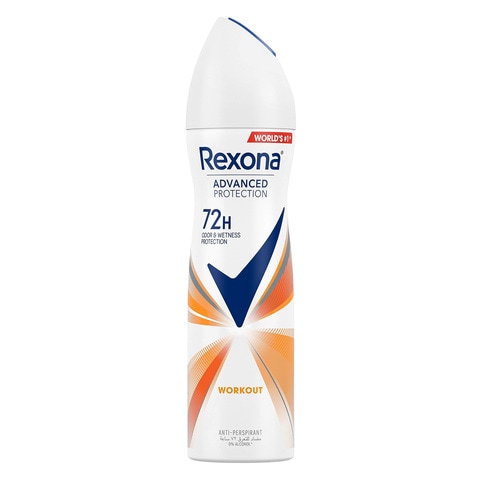 REXONA Women Antiperspirant Deodorant Spray, 72 Hour Sweat &amp; Odor Protection*, HI-Impact Workout, With Motionsense Technology, 150ml