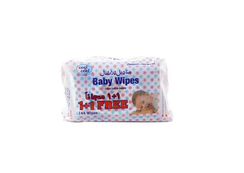 COOL&amp; COOL BABY WIPES ULTRA SOFT &amp; GENTLE 1+1 FREE 144WIPES